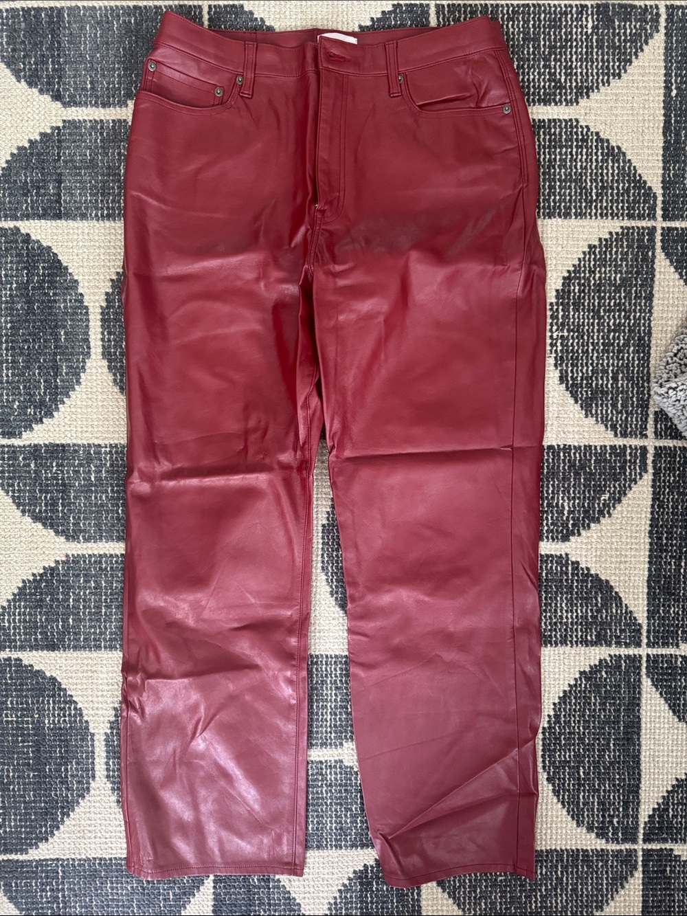 Pistola Red Leather Pants